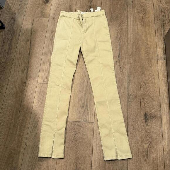 Zara Pants - ZARA High-Rise Full Length Khaki Pants Size 6 NWT